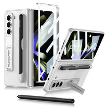 Load image into Gallery viewer, Leather Case With Bracket & Pen Slot For Galaxy Z Fold 5