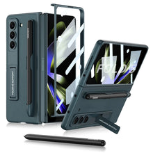 Load image into Gallery viewer, Leather Case With Bracket & Pen Slot For Galaxy Z Fold 5
