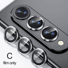 Load image into Gallery viewer, Metal Camera Protector For Samsung Galaxy Z Fold 4 Lens Ring Glass Protector.