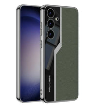 Load image into Gallery viewer, Classic Electroplated Plain Leather Case for Galaxy S25