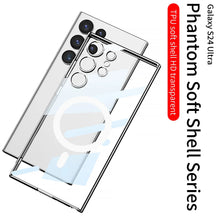 Load image into Gallery viewer, Transparent Magnetic Wireless Charging Case For Galaxy S24 Ultra