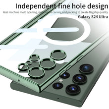 Load image into Gallery viewer, Transparent Magnetic Wireless Charging Case For Galaxy S24 Ultra