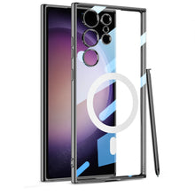 Load image into Gallery viewer, Transparent Magnetic Wireless Charging Case For Galaxy S24 Ultra