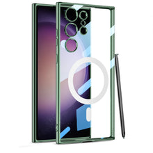 Load image into Gallery viewer, Transparent Magnetic Wireless Charging Case For Galaxy S24 Ultra