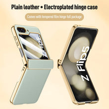 Load image into Gallery viewer, Leather Case With Hinge Protection For Samsung Galaxy Z Flip 5