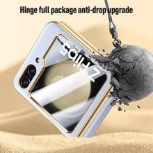 Load image into Gallery viewer, Leather Case With Hinge Protection For Samsung Galaxy Z Flip 5