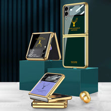 Load image into Gallery viewer, Samsung Galaxy Z Flip 4 Deer Pattern Glass Case