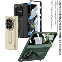 Load image into Gallery viewer, Magnetic Hinge Flux Leather Case For OnePlus Open