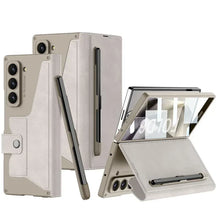 Load image into Gallery viewer, Shockproof Leather Case With Screen Protection For Galaxy Z Fold 6