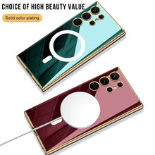 Load image into Gallery viewer, Solid Color Magnetic Case For Galaxy S24 Ultra