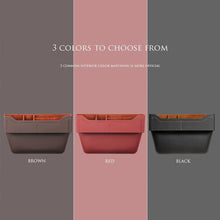Load image into Gallery viewer, Leather Car Seat Gap Box Organizer Console Side Seat Crevice Storage Accessories