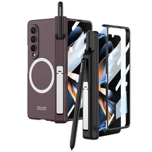 Load image into Gallery viewer, Magnetic with Hinge Protective Stand Case For Fold 3 & 4