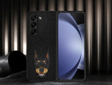 Load image into Gallery viewer, Racquet Club’s Curtis(Dog) Series Embroided Phone Case For Galaxy FOLD 5