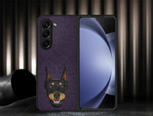 Load image into Gallery viewer, Racquet Club’s Curtis(Dog) Series Embroided Phone Case For Galaxy FOLD 5