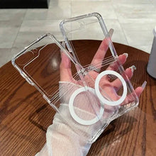 Load image into Gallery viewer, Galaxy Z Flip 6 Slim Magnetic MagSafe Transparent Case