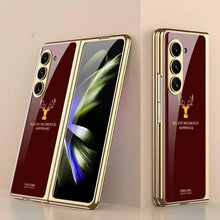 Load image into Gallery viewer, Galaxy Z Fold 7 Deer Pattern Glass Case