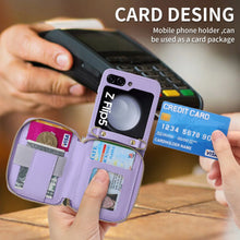 Load image into Gallery viewer, Leather Crossbody Wallet CASase For Z Flip 5