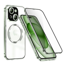 Load image into Gallery viewer, iPhone - Dual Magnetic Alluminium Body Magsafe Glass Case