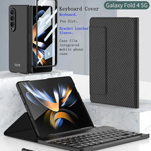 Load image into Gallery viewer, Wireless Keyboard Leather Magnetic Flip Case For Fold Series