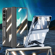 Load image into Gallery viewer, Transparent Magnetic Hinge Case With Stand For Galaxy Z Fold 5