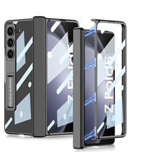 Load image into Gallery viewer, Transparent Magnetic Hinge Case With Stand For Galaxy Z Fold 5