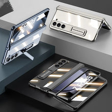Load image into Gallery viewer, Transparent Magnetic Hinge Case With Stand For Galaxy Z Fold 5