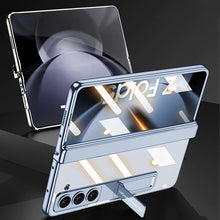Load image into Gallery viewer, Transparent Magnetic Hinge Case With Stand For Galaxy Z Fold 5