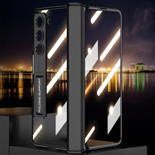 Load image into Gallery viewer, Transparent Magnetic Hinge Case With Stand For Galaxy Z Fold 5