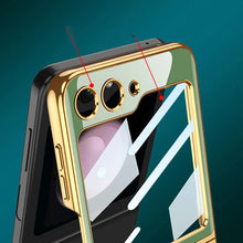 Load image into Gallery viewer, Samsung Galaxy Z Flip 5 Lion Pattern Glass Case