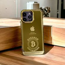 Load image into Gallery viewer, iPhone 14 Series Diamonds Studded Royal Gold Protective Case