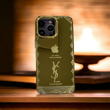 Load image into Gallery viewer, iPhone 13 Series Diamonds Studded Royal Gold Protective Case