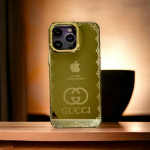 Load image into Gallery viewer, iPhone 14 Series Diamonds Studded Royal Gold Protective Case