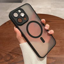Load image into Gallery viewer, Magnetic Matte Magsafe Translucent Shockproof Case- iPhone
