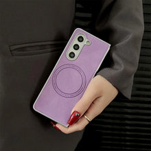 Load image into Gallery viewer, Leather Magnetic Case For Galaxy Z Fold Series