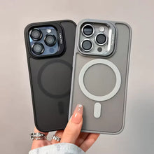 Load image into Gallery viewer, Acrylic Matt Hybrid MagSafe Cover with Camera Stand - Iphone