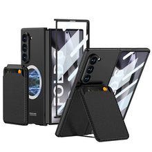 Load image into Gallery viewer, Leather Case With Magnetic Holder For Galaxy Z Fold 6