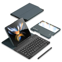 Load image into Gallery viewer, Wireless Keyboard Leather Magnetic Flip Case For Fold Series
