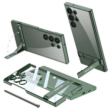Load image into Gallery viewer, Ultra Clear Hybrid Transparent Side Stand Case For Galaxy S24 Ultra