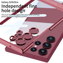 Load image into Gallery viewer, Ultra Clear Hybrid Transparent Side Stand Case For Galaxy S24 Ultra