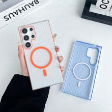 Load image into Gallery viewer, Matte Corrugated Magsafe Hard Case- iPhone