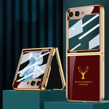 Load image into Gallery viewer, Samsung Galaxy Z Flip 5 Deer Pattern With Front Glass Case