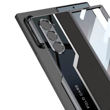 Load image into Gallery viewer, Galaxy Z Fold Series Classic Plain Leather Leather Craft Case