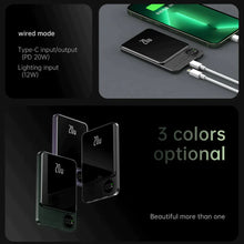 Load image into Gallery viewer, 10000MAH ALUMINUM MAGSAFE WIRELESS POWERBANK