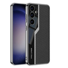 Load image into Gallery viewer, Classic Electroplated Plain Leather Case for Galaxy S24