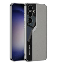 Load image into Gallery viewer, Classic Electroplated Plain Leather Case for Galaxy S25