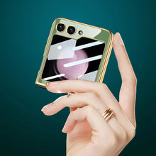 Load image into Gallery viewer, Samsung Galaxy Z Flip 5 Lion Pattern Glass Case