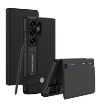 Load image into Gallery viewer, NobleGuard Matte Leather Flip Case – S26 Ultra
