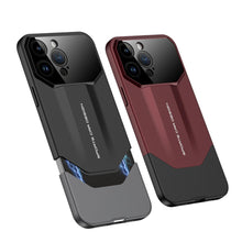 Load image into Gallery viewer, Matte Duo Tone Slider Frosted Design Case -iPhone Series