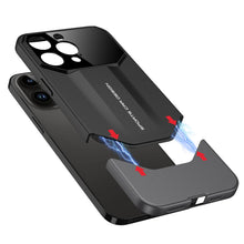 Load image into Gallery viewer, Matte Duo Tone Slider Frosted Design Case -iPhone Series