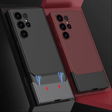 Load image into Gallery viewer, Galaxy S24 Ultra Matte Duo Tone Slider Frosted Design Case